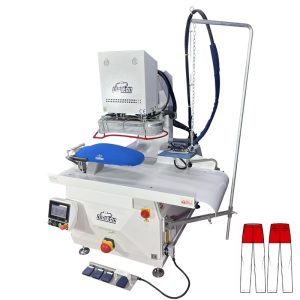 UPP3AL PNÖMATİK, LİNEER SİSTEM, PANTOLON KEMER ÜTÜ PRESİ