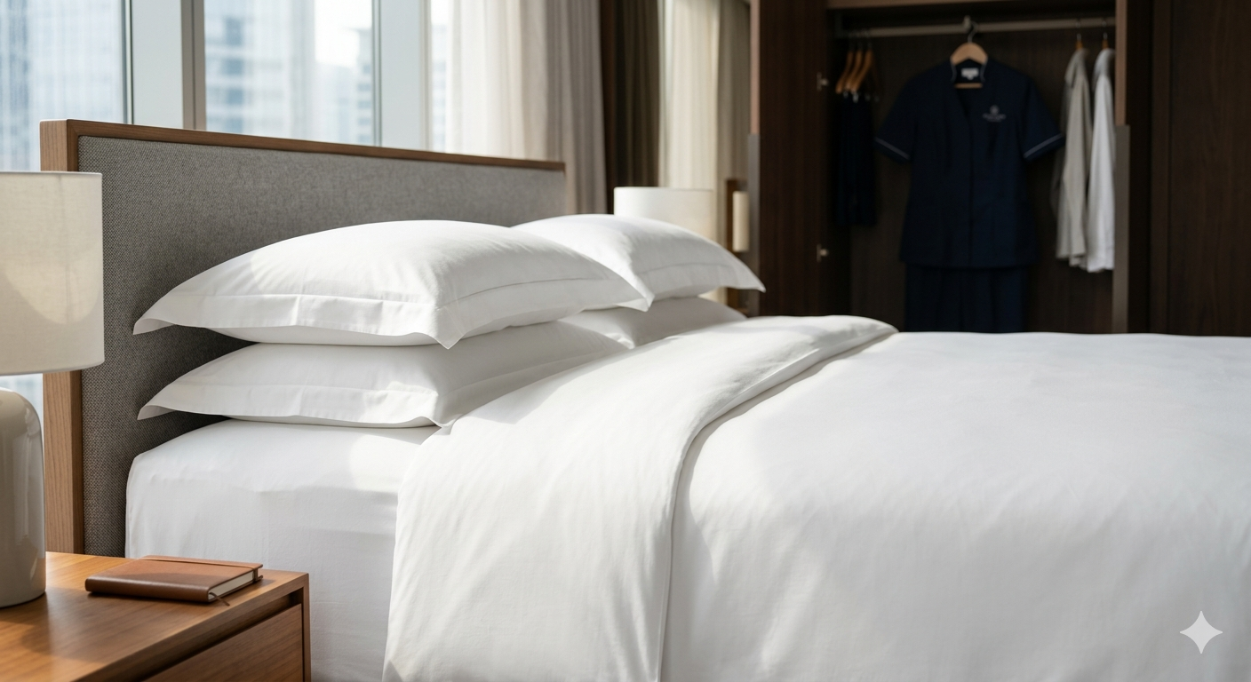 Malkan industrial ironing systems providing flawless quality and smoothness in hotel textiles