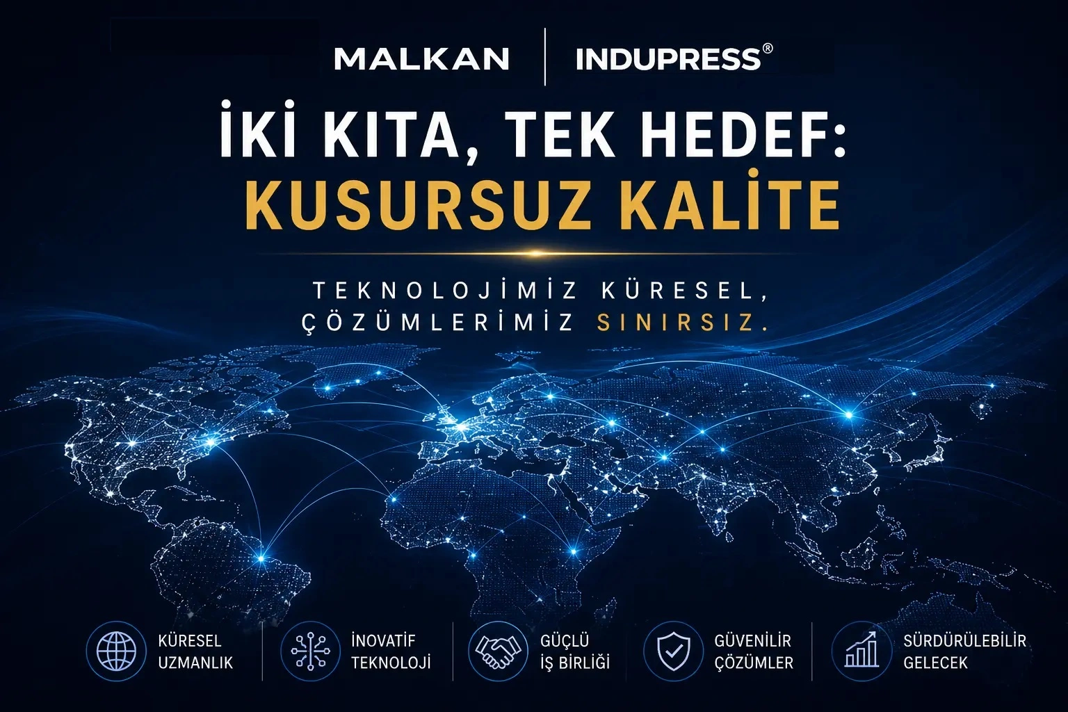Malkan Indupress stratejik ortaklığı küresel üretim hatları