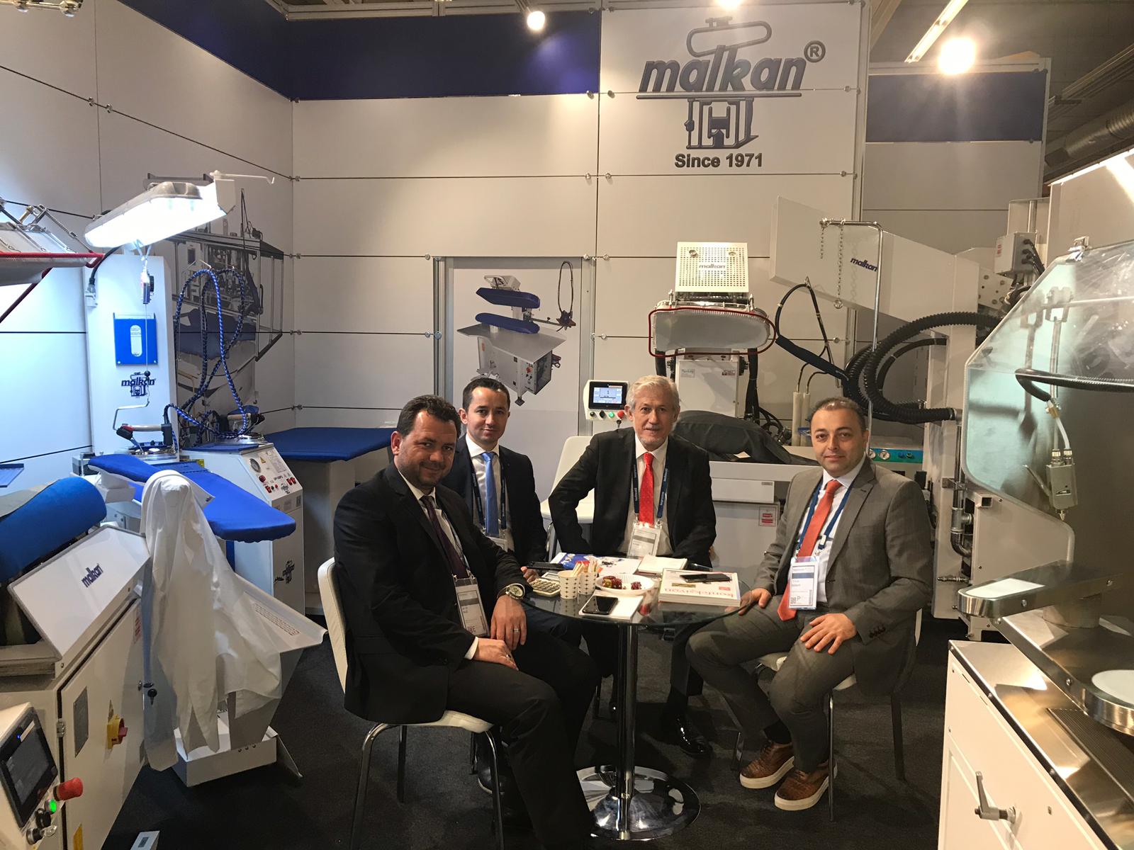 Malkan Texprocess 2019 fuar standında uluslararası ziyaretçiler